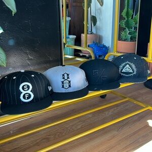Three Rebel 8 Hats 7-5/8” (232)